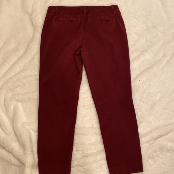Women's Worthington Burgandy Ankle Length Pants Size 4 - Picture 2 of 3
